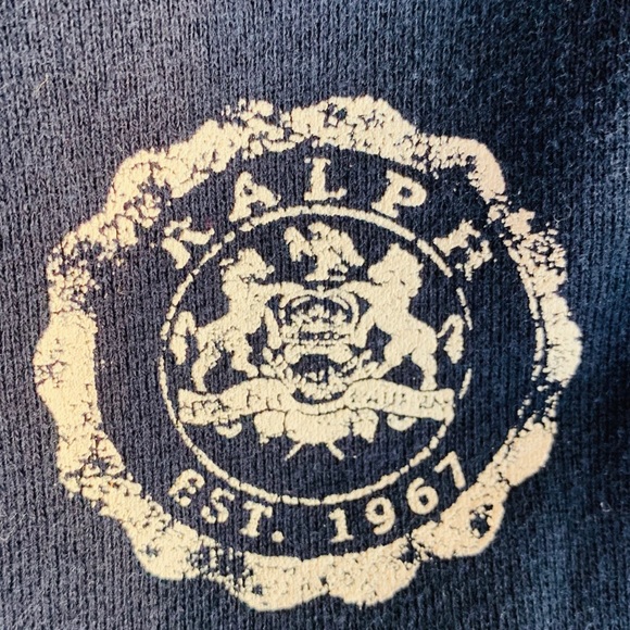 Ralph lauren cropped hoodie navy size medium - Picture 5 of 5